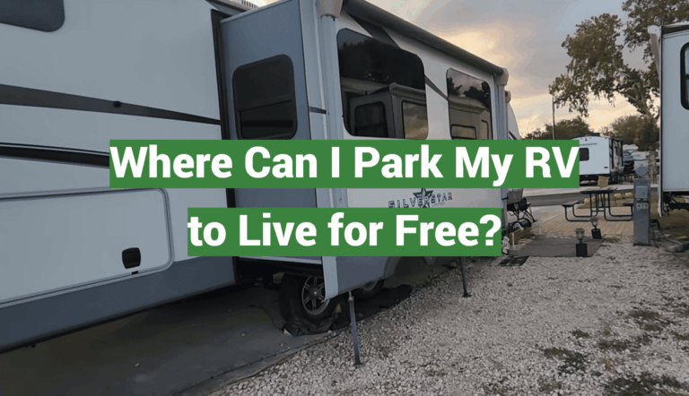 Where Can I Park My RV to Live for Free?